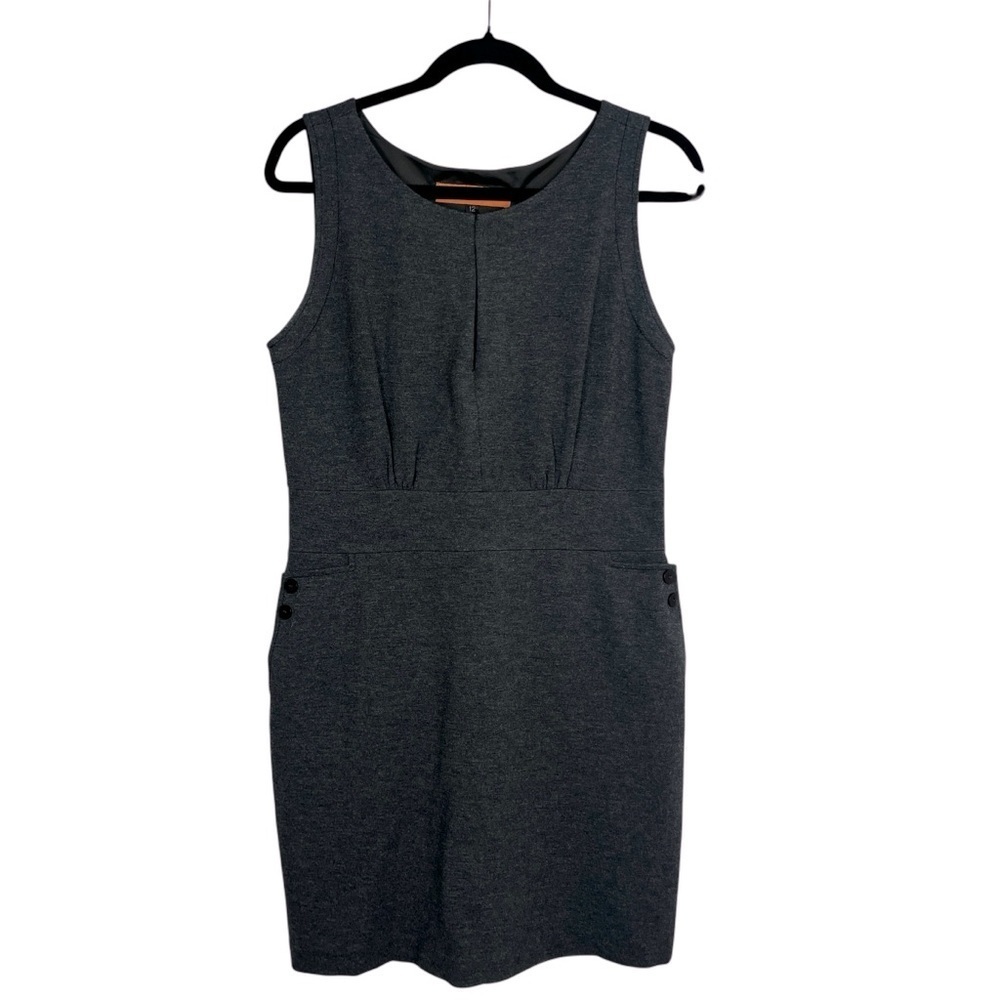 Vintage Twee CYNTHIA STEFFE Womens Charcoal Gray Jumper Dress Knee Length 12